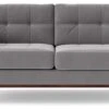 Swoon Berlin Velvet 2 Seater Sofa - Silver Grey