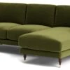 Swoon Charlbury Velvet Right Hand Corner Sofa - Fern Green