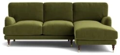 Swoon Charlbury Velvet Right Hand Corner Sofa - Fern Green -Chic Household Items 2006277 R Z003A