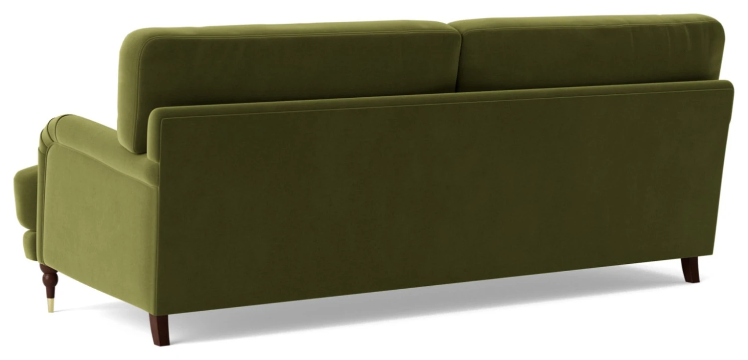 Swoon Charlbury Velvet 3 Seater Sofa - Fern Green 7 Swoon Charlbury Velvet 3 Seater Sofa - Fern Green - Image 7