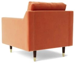 Swoon Rieti Velvet Armchair - Burnt Orange -Chic Household Items 2007386 R Z004A