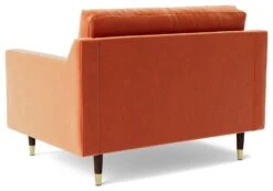 Swoon Rieti Velvet Cuddle Chair - Burnt Orange 12 Swoon Rieti Velvet Cuddle Chair - Burnt Orange -Chic Household Items 2008684 R Z004A