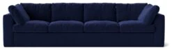 Swoon Seattle Velvet 4 Seater Sofa - Ink Blue