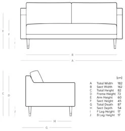 Swoon Rieti Velvet 2 Seater Sofa - Biscuit -Chic Household Items 2013569 R E001