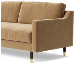 Swoon Rieti Velvet 2 Seater Sofa - Biscuit -Chic Household Items 2013569 R Z004A