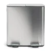 Habitat 40 Litre Twin Compartment Pedal Bin - Silver