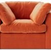 Swoon Seattle Velvet Armchair - Burnt Orange