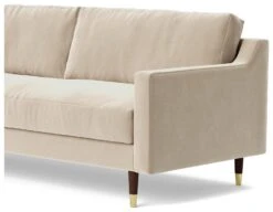 Swoon Rieti Velvet 3 Seater Sofa - Taupe 12 Swoon Rieti Velvet 3 Seater Sofa - Taupe -Chic Household Items 2016384 R Z004A