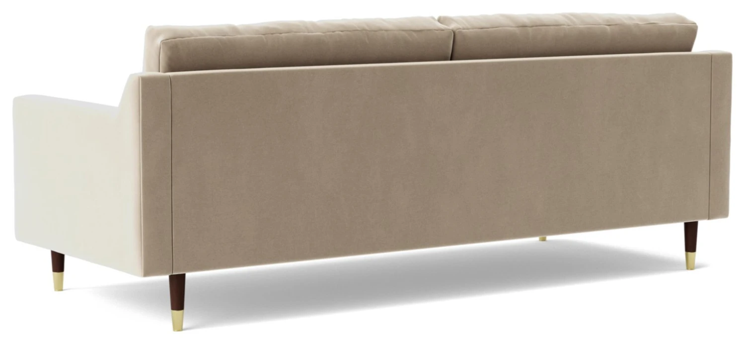 Swoon Rieti Velvet 3 Seater Sofa - Taupe 7 Swoon Rieti Velvet 3 Seater Sofa - Taupe - Image 7