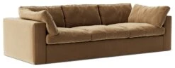 Swoon Seattle Velvet 3 Seater Sofa - Biscuit -Chic Household Items 2017187 R Z003A