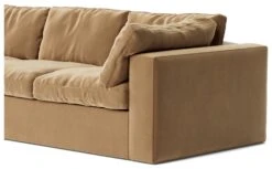 Swoon Seattle Velvet 3 Seater Sofa - Biscuit -Chic Household Items 2017187 R Z004A