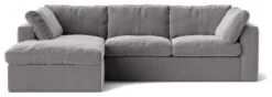 Swoon Seattle Velvet Left Hand Corner Sofa - Silver Grey 12 Swoon Seattle Velvet Left Hand Corner Sofa - Silver Grey -Chic Household Items 2017792 R Z002A