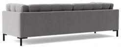 Swoon Landau Velvet 3 Seater Sofa - Silver Grey -Chic Household Items 2022206 R Z005A