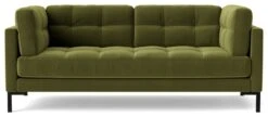 Swoon Landau Velvet 2 Seater Sofa - Fern Green