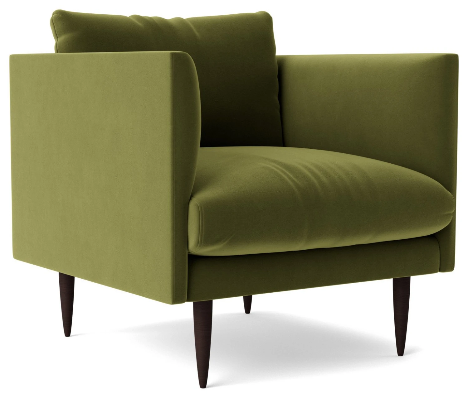 Swoon Luna Velvet Armchair - Fern Green 5 Swoon Luna Velvet Armchair - Fern Green - Image 5
