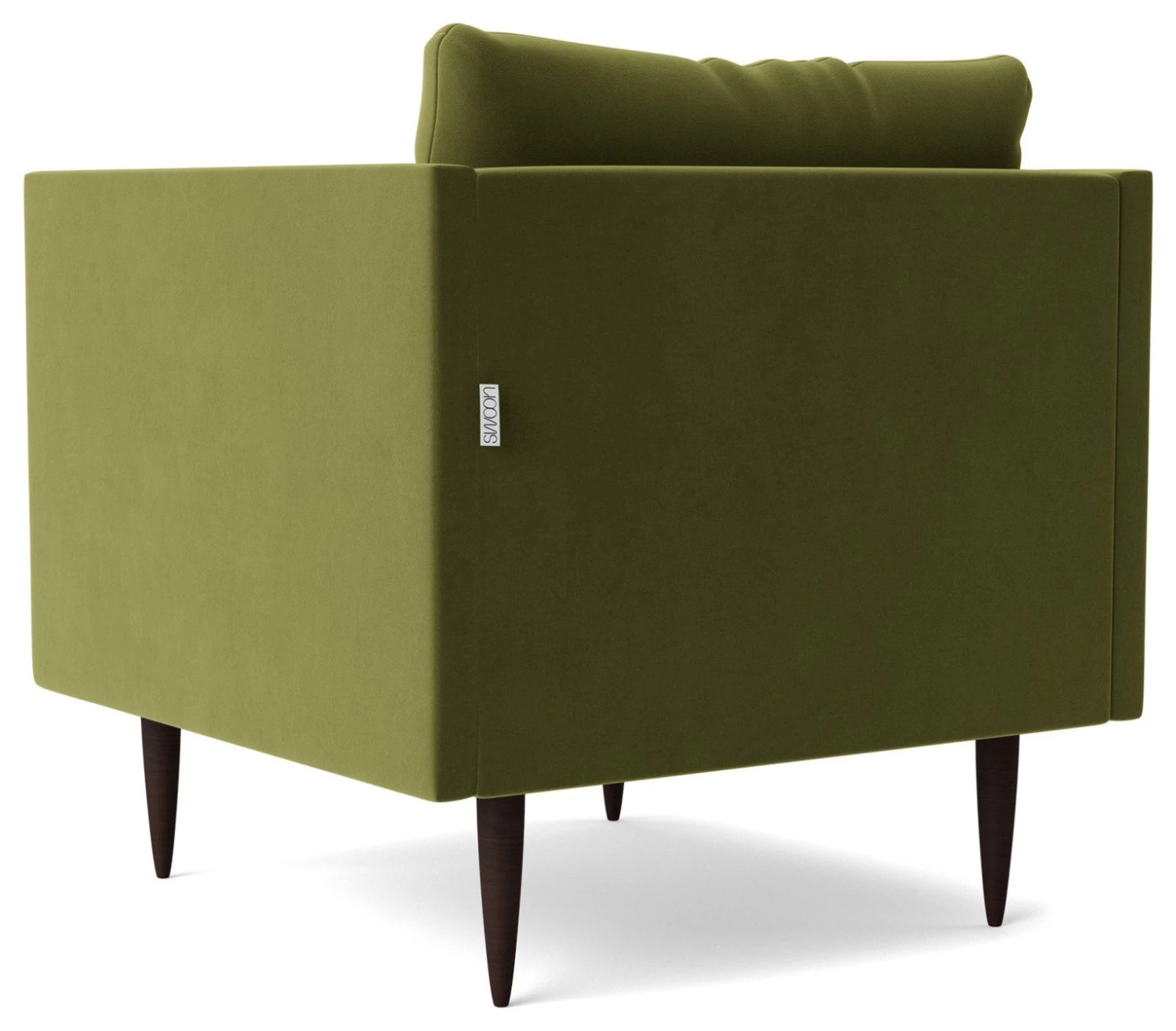 Swoon Luna Velvet Armchair - Fern Green 7 Swoon Luna Velvet Armchair - Fern Green - Image 7