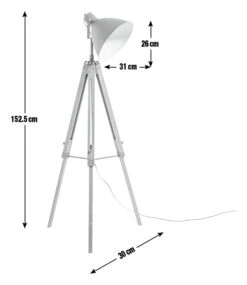 Habitat Industrial Tripod Floor Lamp -Chic Household Items 2023683 R E001