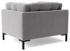 Swoon Landau Velvet Armchair - Silver Grey -Chic Household Items 2023865 R Z004A