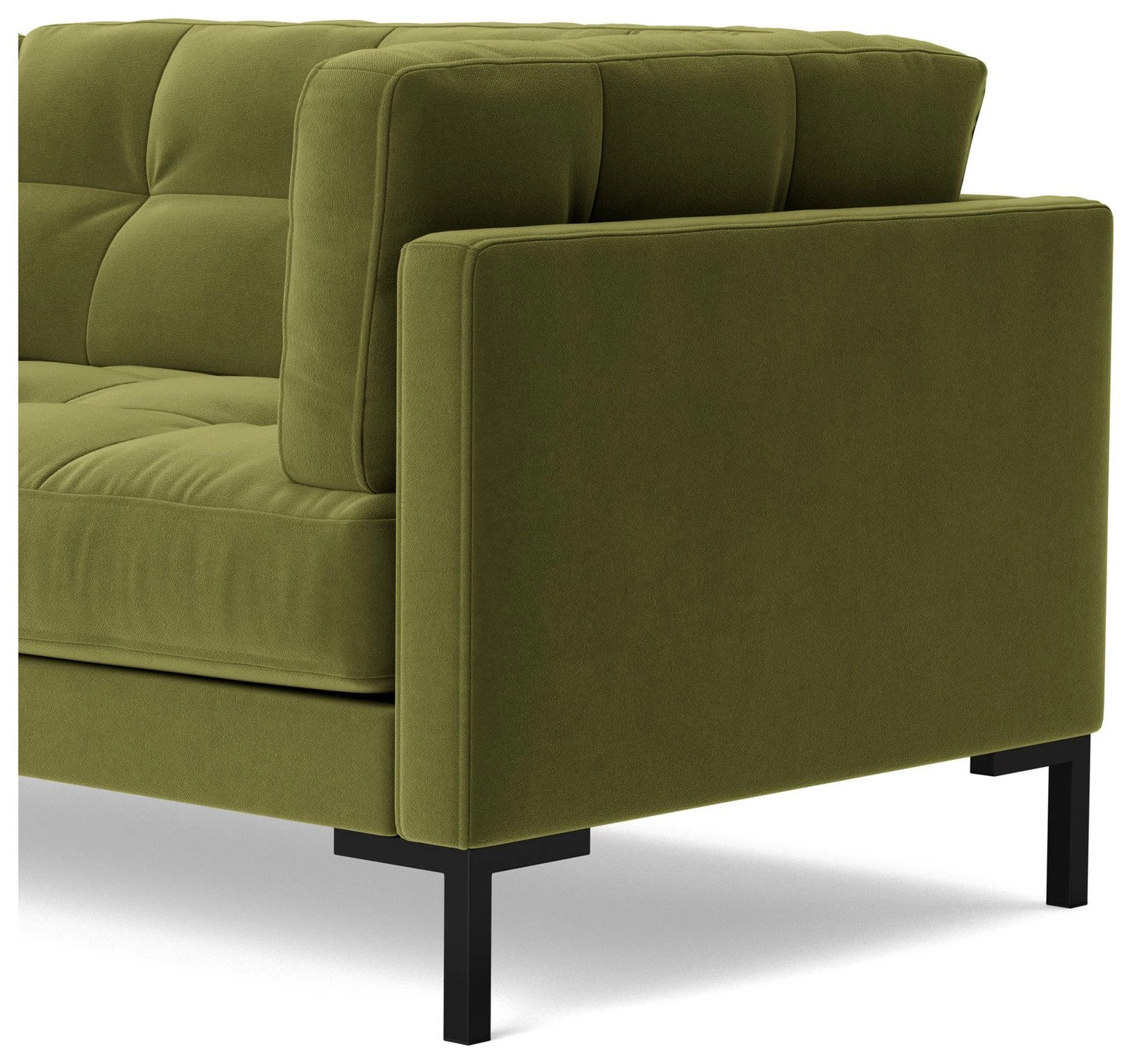 Swoon Landau Velvet Cuddle Chair - Fern Green 7 Swoon Landau Velvet Cuddle Chair - Fern Green - Image 7