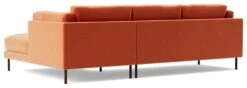 Swoon Munich Velvet Right Hand Corner Sofa - Burnt Orange -Chic Household Items 2025650 R Z004A