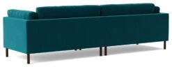 Swoon Munich Velvet 4 Seater Sofa- Kingfisher Blue -Chic Household Items 2026051 R Z005A
