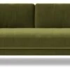 Swoon Munich Velvet 3 Seater Sofa - Fern Green