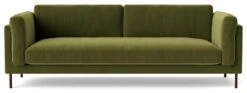 Swoon Munich Velvet 3 Seater Sofa - Fern Green
