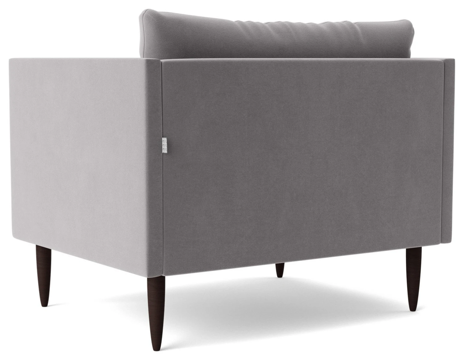Swoon Luna Velvet Cuddle Chair - Silver Grey 6 Swoon Luna Velvet Cuddle Chair - Silver Grey - Image 6
