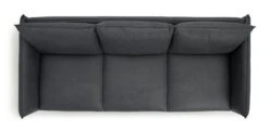 Habitat Moore Leather 4 Seater Sofa - Dark Grey -Chic Household Items 2028822 R Z005A