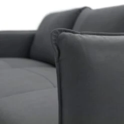 Habitat Moore Leather 4 Seater Sofa - Dark Grey -Chic Household Items 2028822 R Z007A