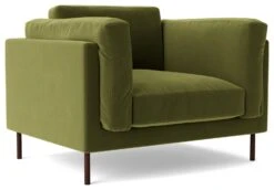 Swoon Munich Velvet Armchair - Fern Green -Chic Household Items 2029591 R Z002A