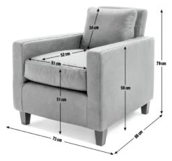 Habitat Chester Leather Armchair - Tan -Chic Household Items 2029601 R E001