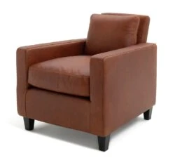 Habitat Chester Leather Armchair - Tan -Chic Household Items 2029601 R Z002A