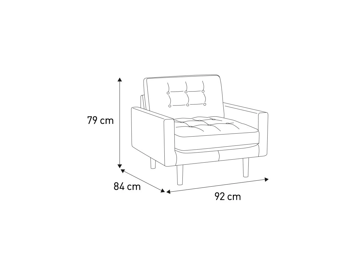 Habitat Fenner Velvet ArmChair - Moss Green 4 Habitat Fenner Velvet ArmChair - Moss Green - Image 4