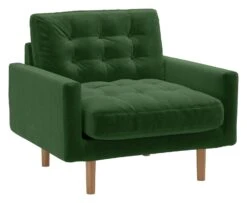 Habitat Fenner Velvet ArmChair - Moss Green 13 Habitat Fenner Velvet ArmChair - Moss Green -Chic Household Items 2063461 R Z008A