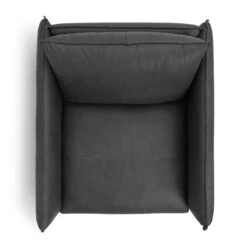 Habitat Moore Leather Armchair - Dark Grey 15 Habitat Moore Leather Armchair - Dark Grey -Chic Household Items 2071051 R Z005A