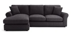 Habitat Lisbon Fabric Left Hand Corner Chaise Sofa- Charcoal 12 Habitat Lisbon Fabric Left Hand Corner Chaise Sofa- Charcoal -Chic Household Items 2078092 R Z003A