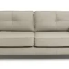 Habitat Isla 3 Seater Leather Sofa - Grey