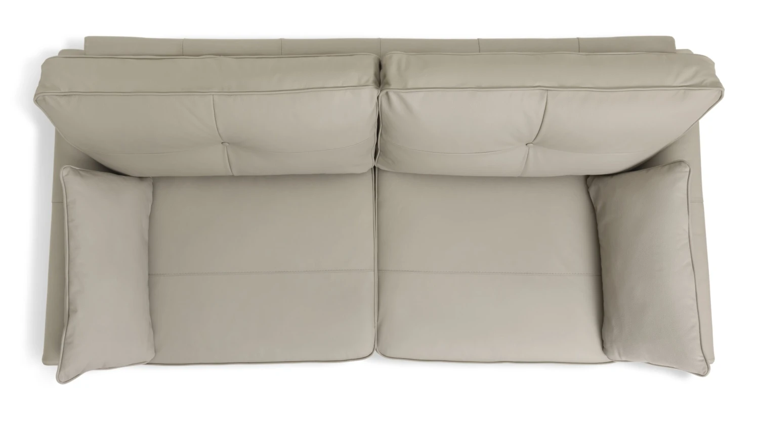 Habitat Isla 3 Seater Leather Sofa - Grey 9 Habitat Isla 3 Seater Leather Sofa - Grey - Image 9