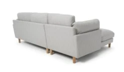 Habitat Salome Fabric Left Hand Corner Chaise Sofa - Grey -Chic Household Items 2207351 R Z004A