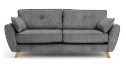Habitat Isla 3 Seater Fabric Sofa - Grey