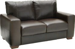 Habitat Eton Leather 2 Seater Sofa - Chocolate -Chic Household Items 2263728 R Z002A UC17555290