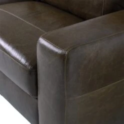 Habitat Eton Leather 3 Seater Sofa - Chocolate -Chic Household Items 2271813 R Z006A