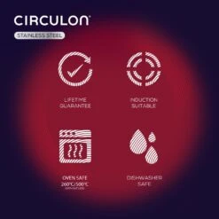 Circulon S Series 24cm Stainless Steel Pan And Spatula -Chic Household Items 2721600 R Z006A