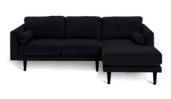 Habitat Jacob Velvet Right Hand Corner Sofa - Black 9 Habitat Jacob Velvet Right Hand Corner Sofa - Black -Chic Household Items 2910260 R Z002A