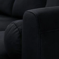 Habitat Jacob Velvet Right Hand Corner Sofa - Black 12 Habitat Jacob Velvet Right Hand Corner Sofa - Black -Chic Household Items 2910260 R Z009A