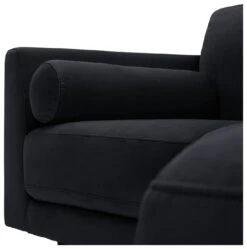 Habitat Jacob Velvet Right Hand Corner Sofa - Black 13 Habitat Jacob Velvet Right Hand Corner Sofa - Black -Chic Household Items 2910260 R Z010A