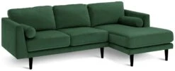 Habitat Jacob Velvet Right Hand Corner Sofa - Emerald Green 10 Habitat Jacob Velvet Right Hand Corner Sofa - Emerald Green -Chic Household Items 2910291 R Z003A
