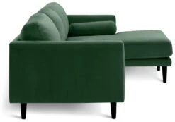 Habitat Jacob Velvet Right Hand Corner Sofa - Emerald Green 11 Habitat Jacob Velvet Right Hand Corner Sofa - Emerald Green -Chic Household Items 2910291 R Z004A