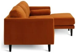 Habitat Jacob Velvet Right Hand Corner Sofa - Orange 9 Habitat Jacob Velvet Right Hand Corner Sofa - Orange -Chic Household Items 2910318 R Z004A